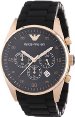 Emporio Armani Men's AR5905 Stainless-Steel Quartz Watch with Black Dial