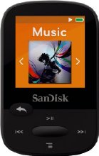 SanDisk Clip Sport 8GB MP3 Player, Black With LCD Screen and MicroSDHC Card Slot- SDMX24-008G-G46K