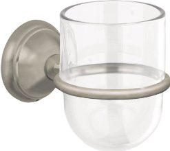 Hansgrohe 06090820 C Tumbler with Holder, Brushed Nickel