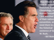 Romney & Bush Disappearance (Bill Maher Poster)