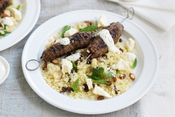 Lamb kofta with couscous