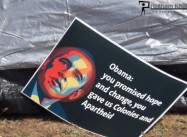 Obama slights Palestinians, who stage Tent Protests