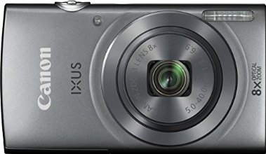 Canon IXUS 160 Digitalkamera (20 Megapixel, 8-fach optisch, Zoom, 16-fach ZoomPlus, 6,8 cm (2,7 Zoll) LCD-Display, HD-Movie 720p) silber