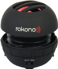 Rokono BASS+ Mini Lautsprecher für iPhone / iPad / iPod / MP3 Player / Laptop - Schwarz