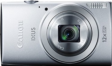 Canon IXUS 170 Digitalkamera (20 Megapixel, 12-fach optisch, Zoom, 24-fach ZoomPlus, opt. Bildstabilisator, 6,8 cm (2,7 Zoll) LCD-Display, HD-Movie 720p) Silber