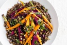 Lentil, roast beetroot and baby carrot...