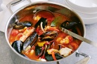 Italian fish soup with white beans