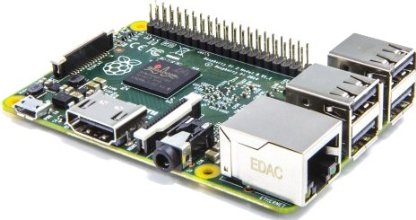 Raspberry Pi 2 Model B - Placa base (ARM Quad-Core 900 MHz, 1 GB RAM, 4 x USB, HDMI, RJ-45)