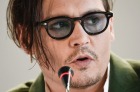 Johnny Depp at a press conference for <i>Black Mass</i> at the Venice Film Festival.