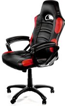 Arozzi Enzo Series Gaming Racing Style Swivel Chair, Black/Red