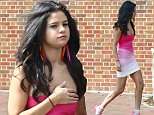 Picture Shows: Selena Gomez  September 03, 2015\n \n **Min £200 Web/Online Set Usage Fee**\n \n Actress Selena Gomez wears a tight pink dress on the set of "Neighbors 2: Sorority Rising" in Atlanta, Georgia. \n \n Selena will be playing a sorority member in the sequel to the hit 2014 movie. \n \n **Min £200 Web/Online Set Usage Fee**\n  \n Exclusive - All Round\n UK RIGHTS ONLY\n \n Pictures by : FameFlynet UK © 2015\n Tel : +44 (0)20 3551 5049\n Email : info@fameflynet.uk.com