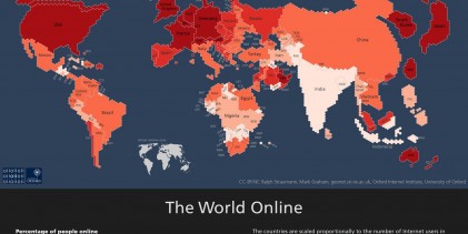 Find Out Where All The Internet Users of The World Live With This Handy Map!