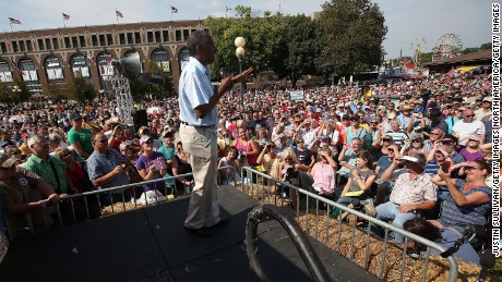 Republican presidential hopeful Ben Carson speaks during the Iowa State Fair on August 16, 2015 in Des Moines, Iowa.