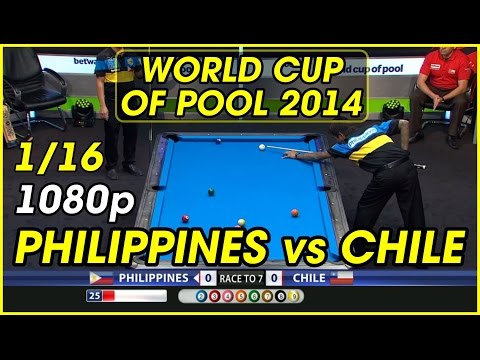 Philippines - Chile | 1080p | 2014 World Cup Of Pool 1/16