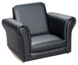 Gift Mark  Black Upholstered Rocking Chair