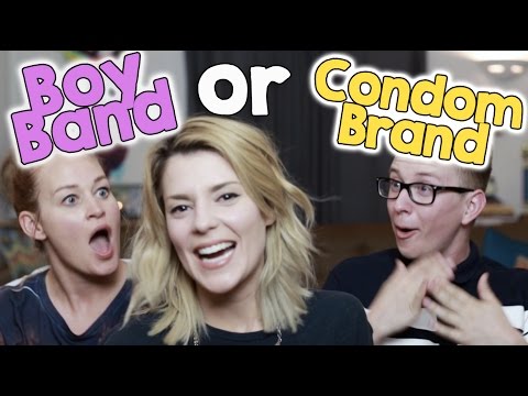 BOY BAND OR CONDOM BRAND w/ TYLER OAKLEY & MAMRIE HART // Grace Helbig