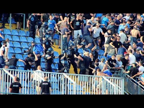 Dinamo Zagreb vs Hajduk Split 12.07.2015 Corteo, Fight, Support