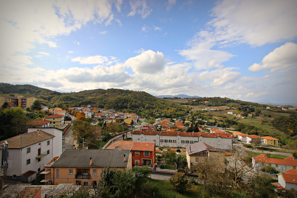 The view from the Piazza XX Settembre in Teora.