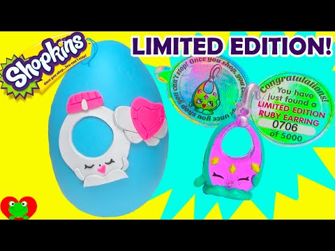 Shopkins Limited Edition Ruby Earring Find and Ring a Rosie Play Doh Surprise Egg