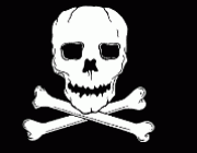 Fearsome: the skull and crossbones emblem of the pirates