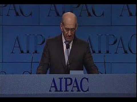 Israeli PM Ehud Olmert speech to AIPAC