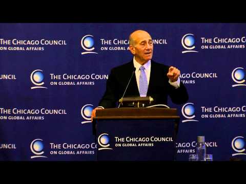 Ehud Olmert at The Chicago Council on Global Affairs