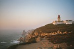 The lighthouse on  Cabo da Roca (Cape Roca) is a cape which forms the westernmost point of both mainland Portugal and mainland Europe.