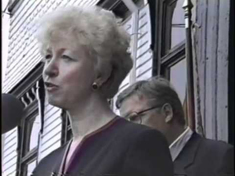 Lunenburg has a Visit from Prime Minister  Kim Campbell 1993