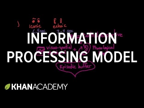 Information processing model: Sensory, working, and long term memory