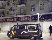 Police raid in the early a.m. in Madrid on March 30 2015.