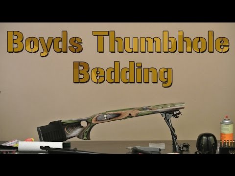 How to Bed a Rifle, Bedding a Boyds Featherweight Thumbhole