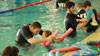 VU sport students teach water safety to migrant children