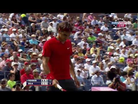 Roger Federer 49 seconds' service game