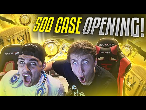 CSGO - MASSIVE 500 CASE OPENING!! (KNIFE UNBOXING)