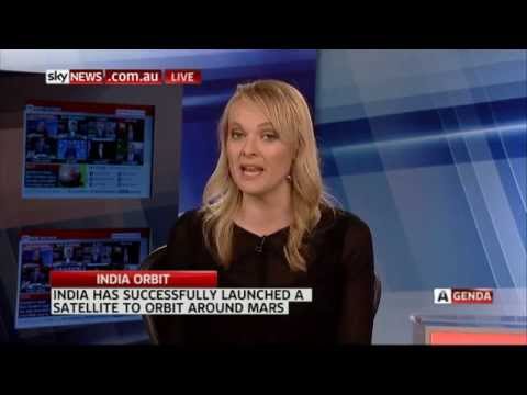 Sky News-Australia on India's Mars Mission (MANGALYAAN) success