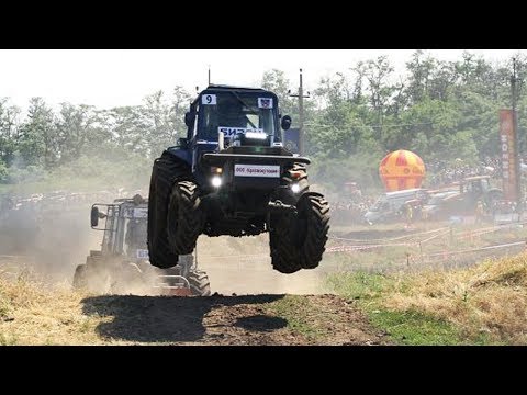 Russian Flying Tractor Racing 2014 - Offroad Race - Bison Track Show - Russia