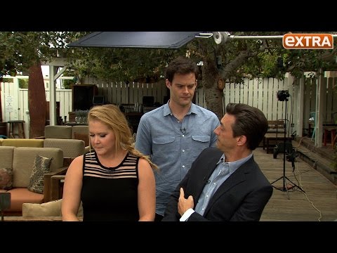 Jon Hamm Pretends to Be Bill Hader in Our 'Trainwreck' Interview with Amy Schumer