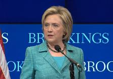 Clinton Calls For Tougher Response To Russia On Syria, Ukraine