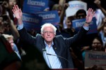 File - Vermont senator Bernie Sanders speaking at an event in Phoenix, Arizona, 18 July 2015.