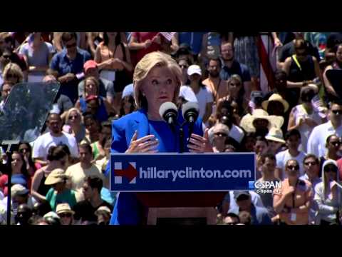 Hillary Clinton Presidential Campaign Announcement Full Speech (C-SPAN)