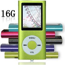 Tomameri Green Color Portable MP4 Player MP3 Player Video Player with Photo Viewer , E-Book Reader , Voice Recorder + 16 GB Micro SD Card