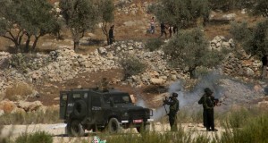 Israeli forces and Bil'in demonstratiors