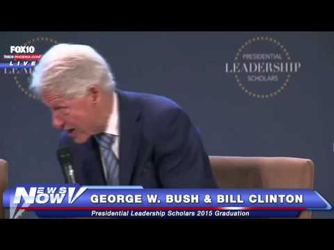 FNN: Interview with George W. Bush & Bill Clinton at the Presidential Leadership Scholars Graduation