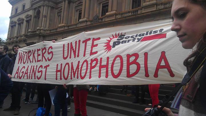 Rally for same-sex marriage rights – No to homophobia!