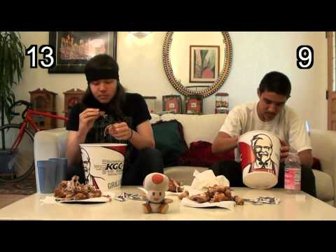 KFC 20 Piece Bucket Eating Challenge