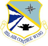 Logo of the 552nd Air Control Wing.
