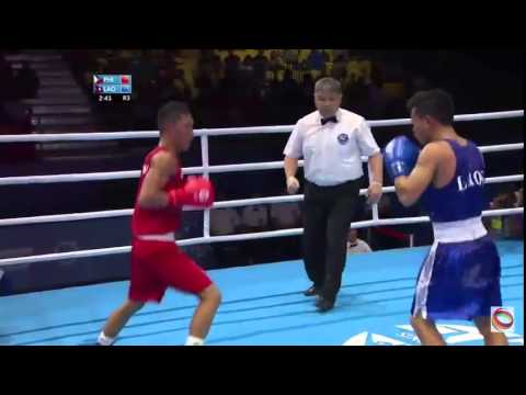 Rogen Ladon wins - Philippines vs Laos - Boxing - SEAGames 2015