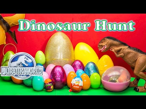 DINOSAURS Jurassic World Dinosaur Surprise Eggs TheEngineeringFamily Surpise Egg Video