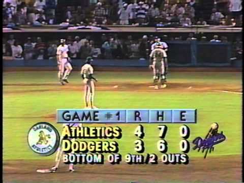 Kirk Gibson's 1988 World Series historic home run-great quality