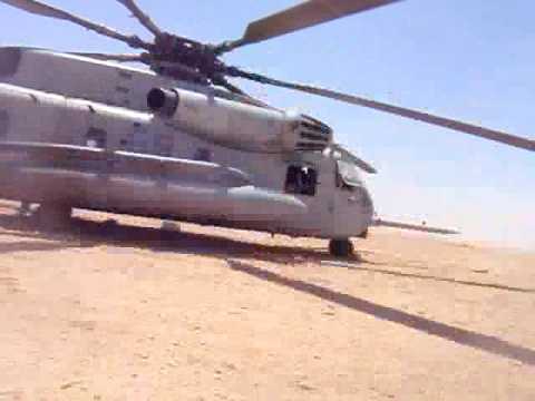 CH-53's picking up Marines, Syrian Desert, Iraq 24Jun2009